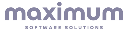maximum software solutions eloquent looking logo